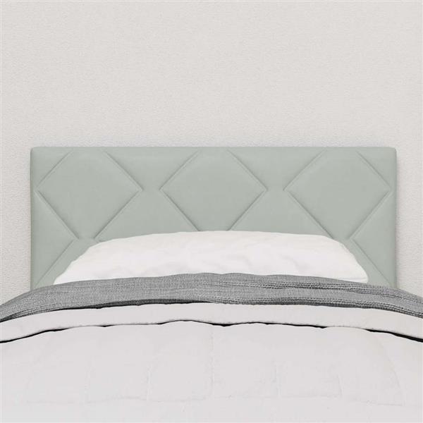 Grote foto vidaxl hoofdbord met hoofdeinde lichtgrijs 80 cm fluweel antiek en kunst stoelen en banken