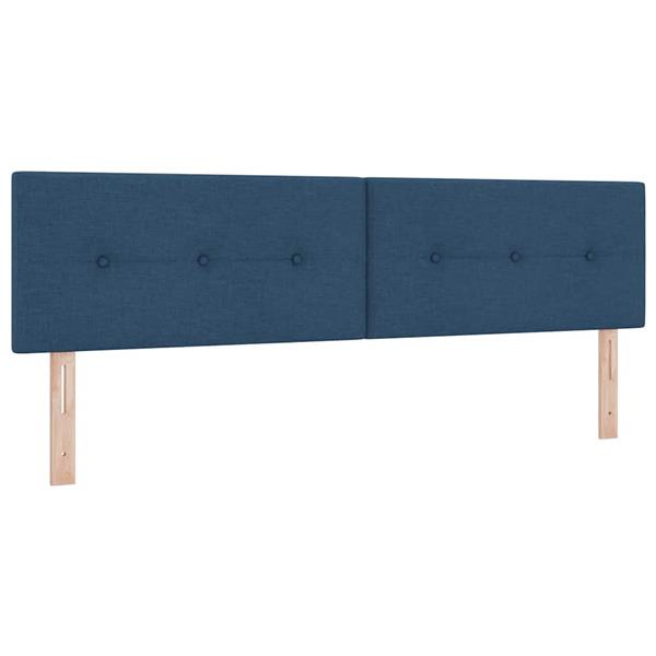 Grote foto vidaxl hoofdbord met hoofdeinde blauw 180 cm nep leer antiek en kunst stoelen en banken