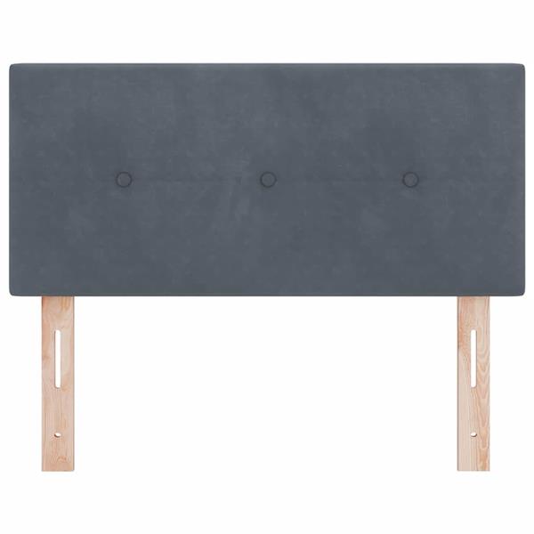 Grote foto vidaxl hoofdbord met hoofdeinde donkergrijs 90 cm nep leer antiek en kunst stoelen en banken