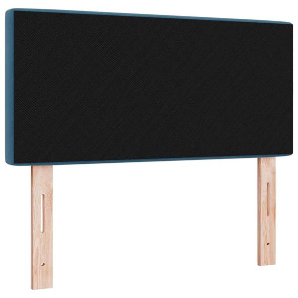 Grote foto vidaxl hoofdbord met hoofdeinde donkerblauw 100 cm nep leer antiek en kunst stoelen en banken