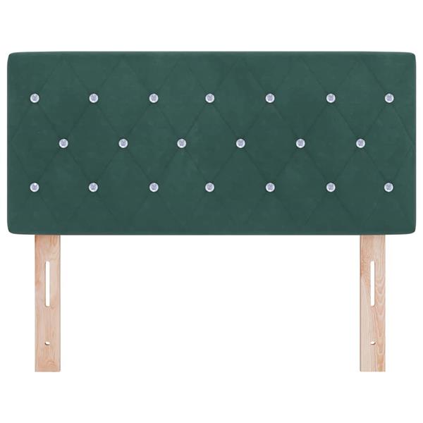 Grote foto vidaxl hoofdbord met hoofdeinde donkergroen 100 cm nep leer antiek en kunst stoelen en banken