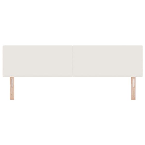 Grote foto vidaxl hoofdbord met hoofdeinde cr me 180 cm nep leer antiek en kunst stoelen en banken