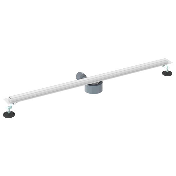 Grote foto vidaxl 360 doucheafvoer met slank model zilver 100 cm doe het zelf en verbouw sanitair