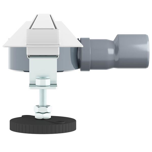 Grote foto vidaxl 360 doucheafvoer met slank model zilver 90 cm doe het zelf en verbouw sanitair