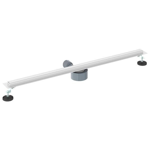 Grote foto vidaxl 360 doucheafvoer met slank model zilver 90 cm doe het zelf en verbouw sanitair