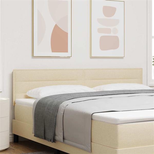 Grote foto vidaxl hoofdbord met hoofdeinde cr me 180 cm nep leer antiek en kunst stoelen en banken