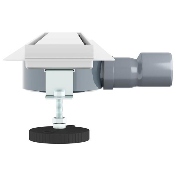 Grote foto vidaxl doucheafvoer 2 in 1 met 360 sifon zilver 70 cm doe het zelf en verbouw sanitair