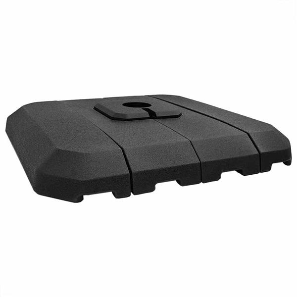 Grote foto vidaxl vrijhangende parasolvoet zwart 98 x 98 x 98 cm tuin en terras overige tuin en terras