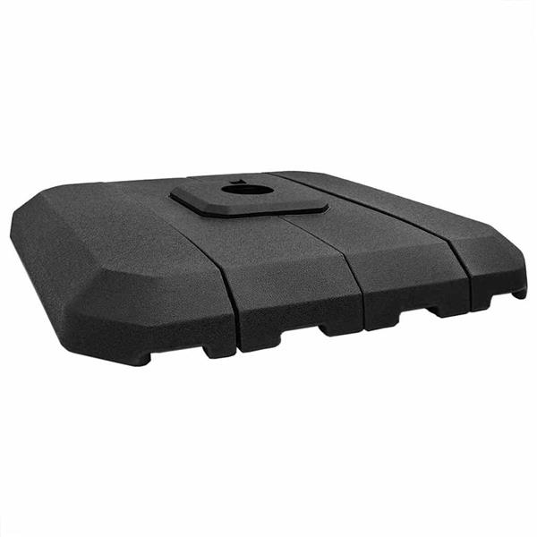 Grote foto vidaxl vrijhangende parasolvoet zwart 98 x 98 x 98 cm tuin en terras overige tuin en terras