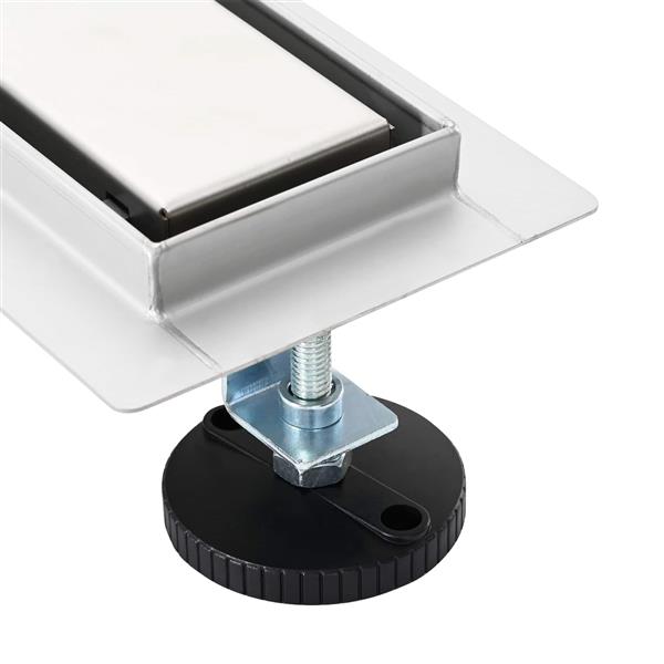 Grote foto vidaxl 2 in 1 doucheafvoer zilver 90 cm roestvrij staal 304 doe het zelf en verbouw sanitair