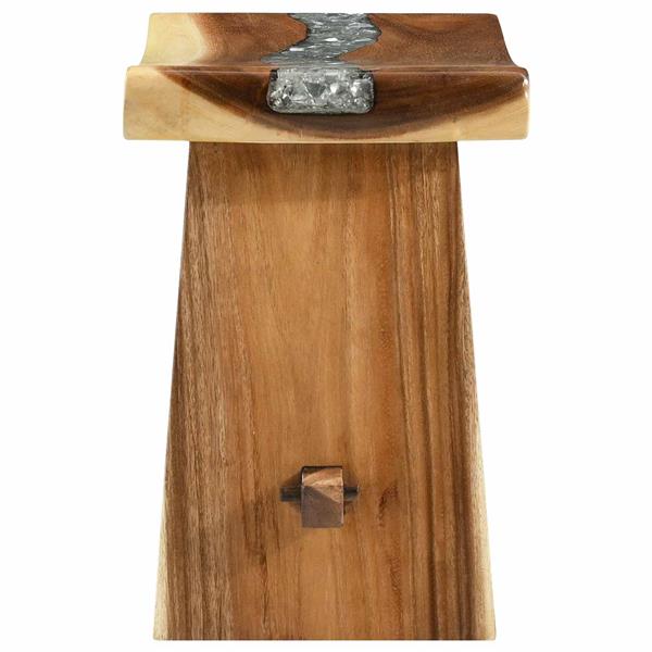 Grote foto vidaxl badkamer kruk naturel 50 x 30 x 44 cm natuurlijk hout huis en inrichting stoelen