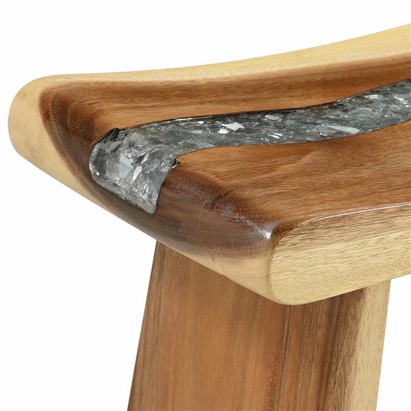 Grote foto vidaxl badkamer kruk naturel 50 x 30 x 44 cm natuurlijk hout huis en inrichting stoelen