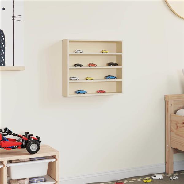 Grote foto vidaxl muurdisplaykast met plank beige 40 x 8 5 x 37 cm bewerkt hout huis en inrichting woningdecoratie