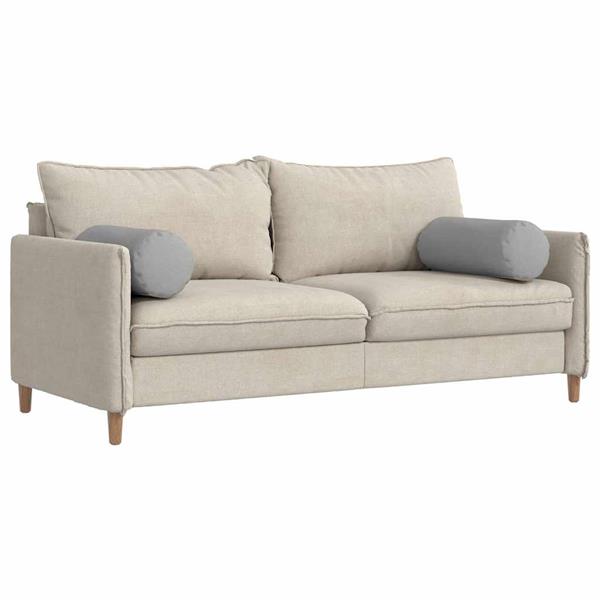 Grote foto vidaxl bolster kussens 2 stuks wolkengrijs 25 x 70 cm stof huis en inrichting woningdecoratie