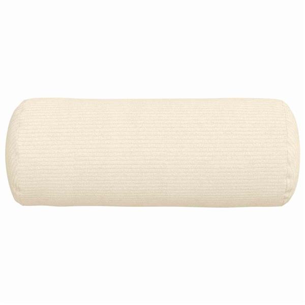 Grote foto vidaxl bolster kussens 2 stuks cr me 15 x 40 cm cordstof huis en inrichting woningdecoratie