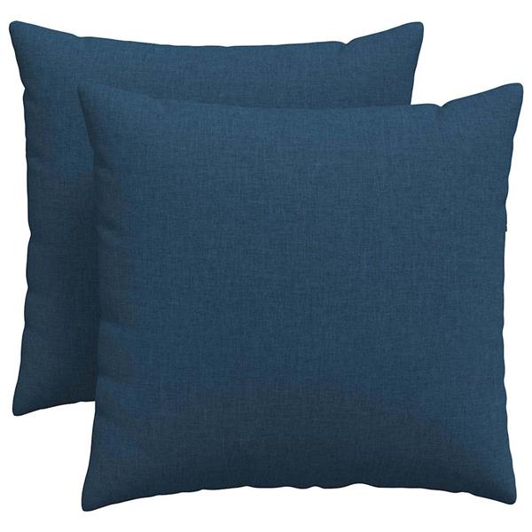 Grote foto vidaxl sofa kussens 2 pcs blauw 50 x 50 cm stof huis en inrichting woningdecoratie