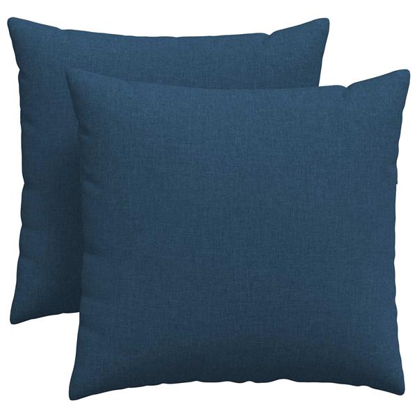 Grote foto vidaxl sofa kussens 2 pcs blauw 45 x 45 cm stof huis en inrichting woningdecoratie
