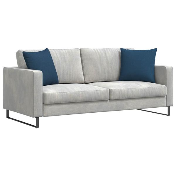 Grote foto vidaxl sofa kussens 2 pcs blauw 45 x 45 cm stof huis en inrichting woningdecoratie