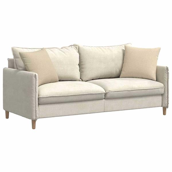 Grote foto vidaxl sofa kussens 2 pcs cr me 45 x 45 cm stof huis en inrichting woningdecoratie