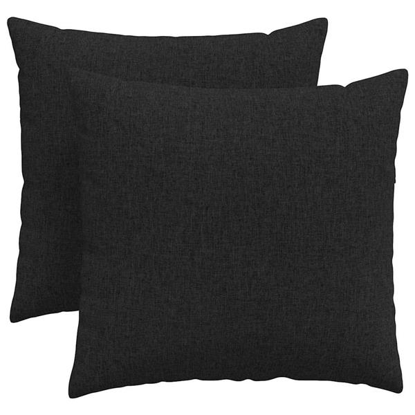 Grote foto vidaxl sofa kussens 2 pcs zwart 45 x 45 cm stof huis en inrichting woningdecoratie