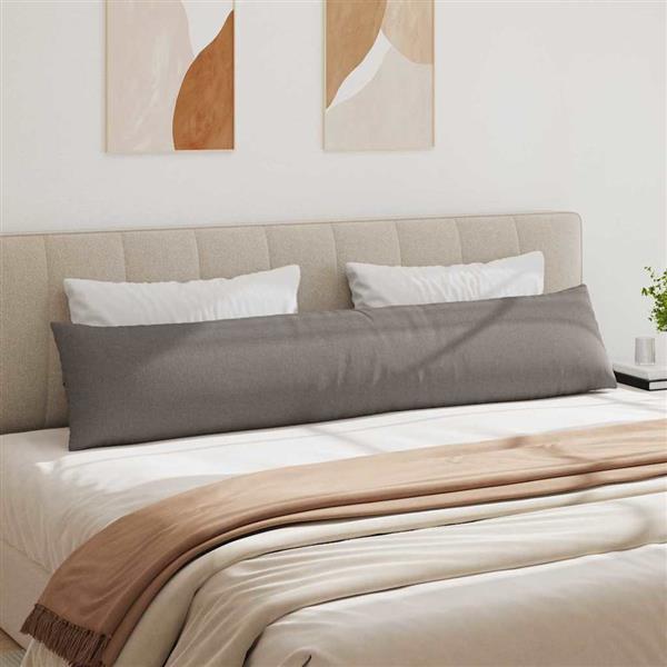 Grote foto vidaxl sofa kussens 2 pcs taupe 200 x 40 cm stof huis en inrichting woningdecoratie