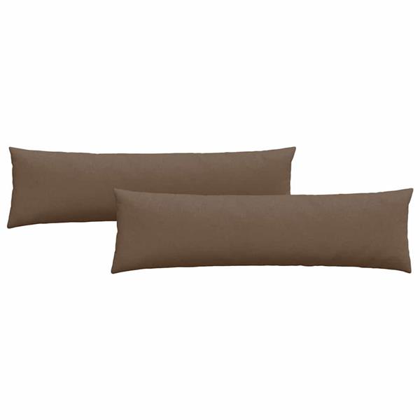 Grote foto vidaxl sofa kussens 2 pcs bruin 145 x 40 cm stof huis en inrichting woningdecoratie