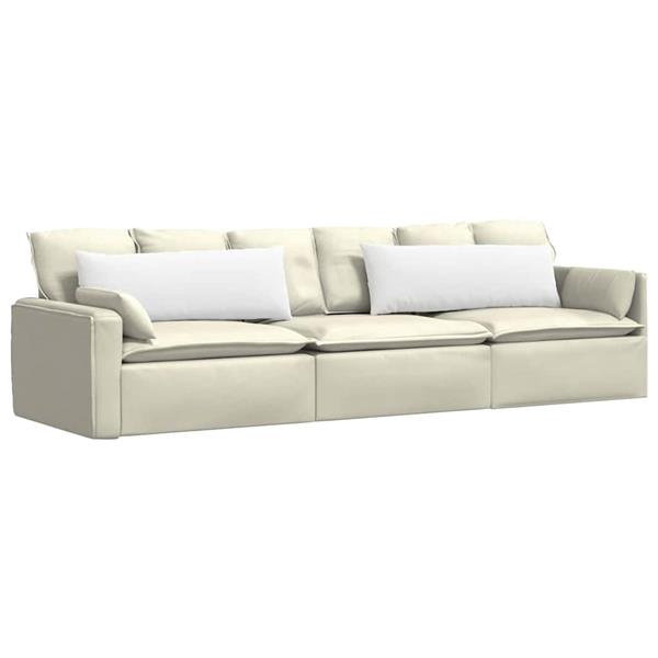 Grote foto vidaxl sofa kussens 2 pcs wit 120 x 40 cm stof huis en inrichting woningdecoratie
