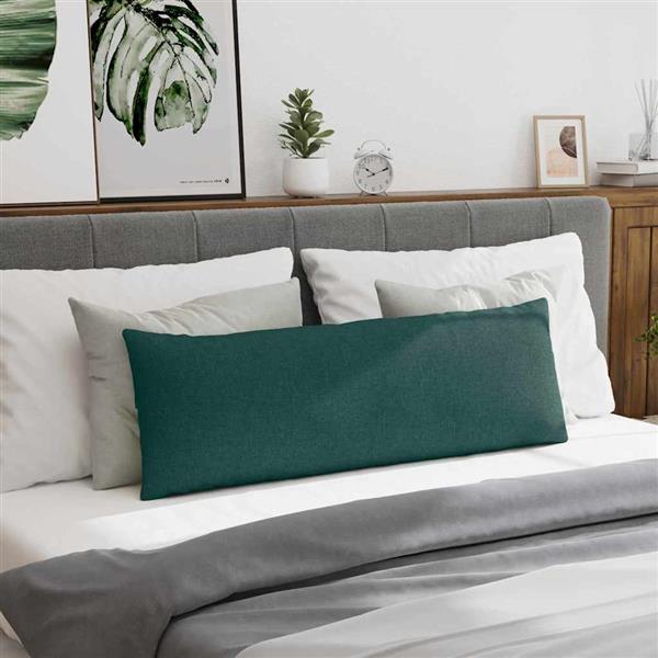 Grote foto vidaxl sofa kussens 2 pcs donkergroen 120 x 40 cm stof huis en inrichting woningdecoratie