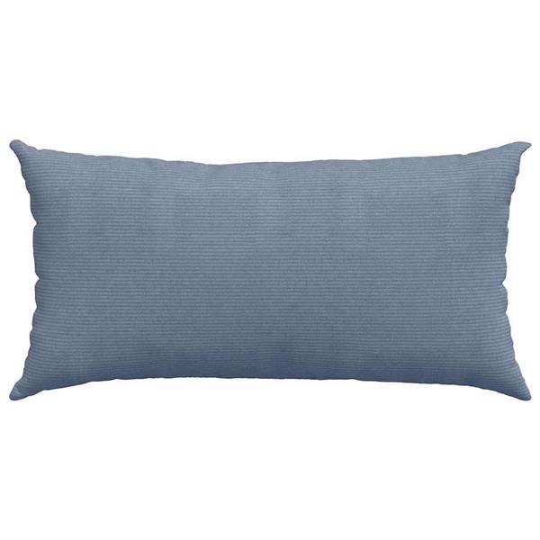 Grote foto vidaxl sofa kussens 2 stuks blauw 80 x 40 cm cordstof huis en inrichting woningdecoratie