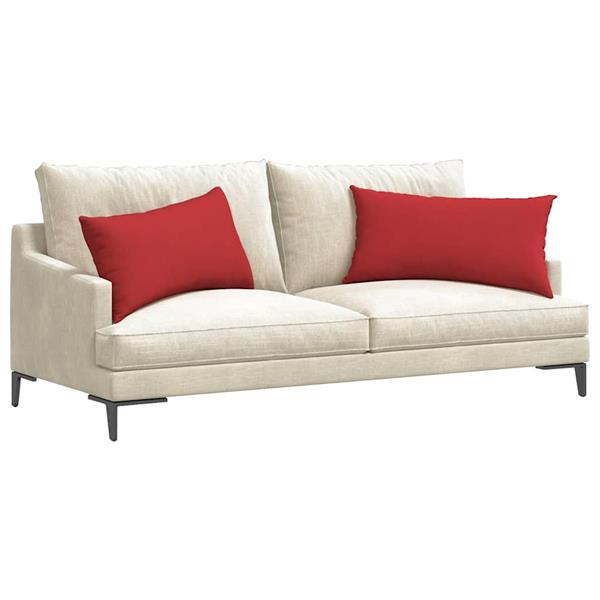Grote foto vidaxl sofa kussens 2 pcs rood 80 x 40 cm stof huis en inrichting woningdecoratie