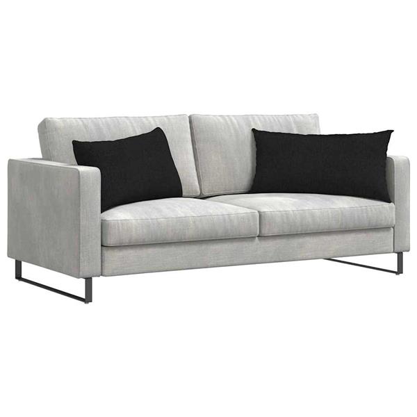 Grote foto vidaxl sofa kussens 2 pcs zwart 80 x 40 cm stof huis en inrichting woningdecoratie