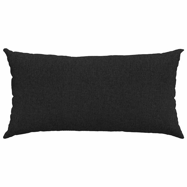 Grote foto vidaxl sofa kussens 2 pcs zwart 80 x 40 cm stof huis en inrichting woningdecoratie