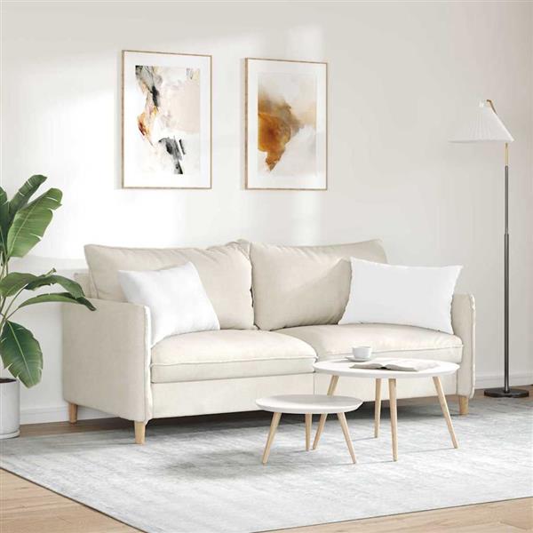 Grote foto vidaxl sofa kussens 2 pcs wit 60 x 40 cm stof huis en inrichting woningdecoratie