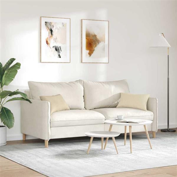 Grote foto vidaxl sofa kussens 2 pcs cr me 50 x 30 cm stof huis en inrichting woningdecoratie