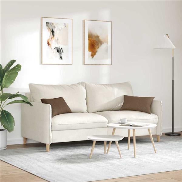 Grote foto vidaxl sofa kussens 2 pcs bruin 50 x 30 cm stof huis en inrichting woningdecoratie
