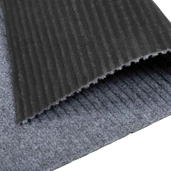 Grote foto vidaxl tapijt loper lichtgrijs 100 x 150 cm stof huis en inrichting vloerbedekking en kleden