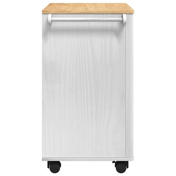 Grote foto vidaxl keuken trolley floro wit 72 5 x 45 x 80 cm massief vurenhout huis en inrichting keukenbenodigdheden