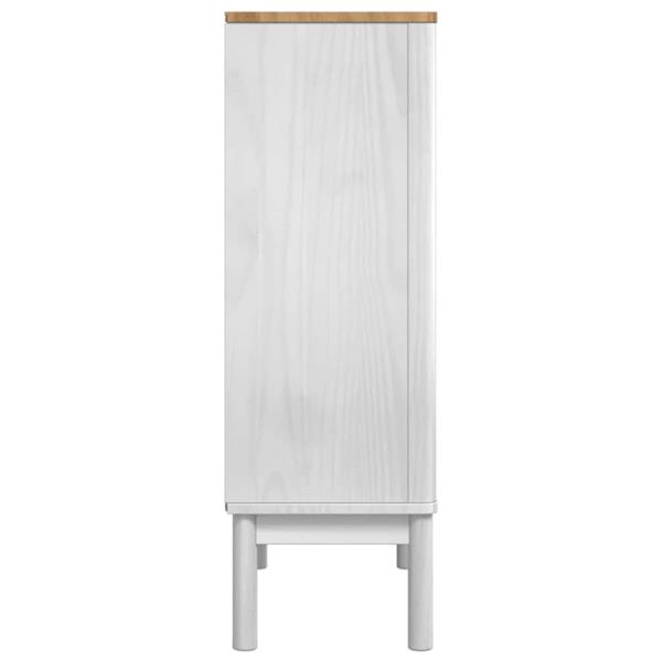 Grote foto vidaxl dressoir floro wit 70 x 30 x 70 5 cm massief vurenhout huis en inrichting overige