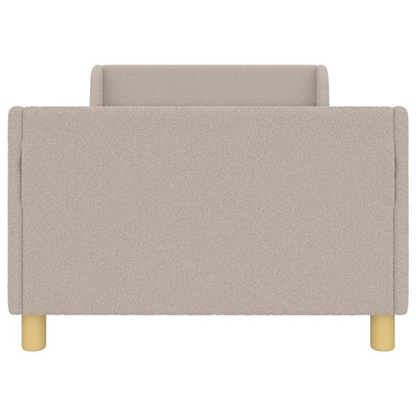 Grote foto vidaxl bedframe voor kinderen met hoofdbord lichtgrijs 90 x 190 cm antiek en kunst stoelen en banken