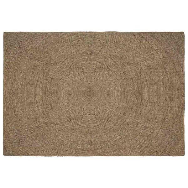 Grote foto vidaxl vloerkleden rechthoekig grijs 160 x 230 cm jute huis en inrichting vloerbedekking en kleden