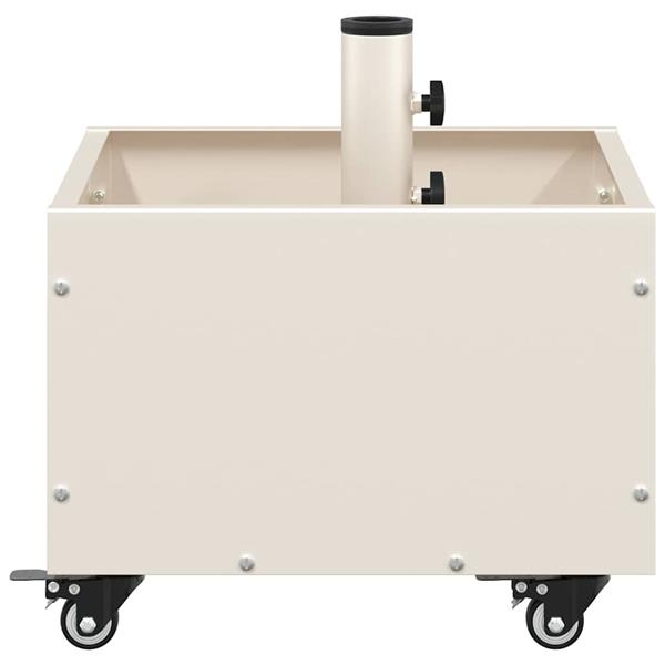 Grote foto vidaxl parasolvoet wit 45 x 45 x 45 cm staal tuin en terras overige tuin en terras