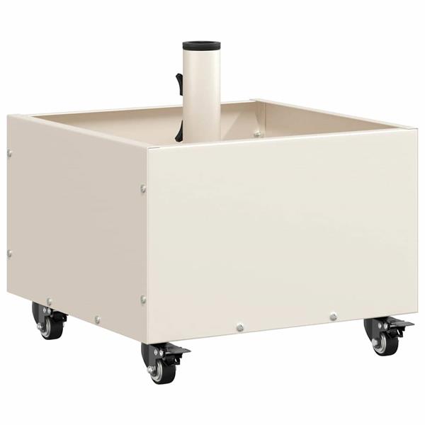 Grote foto vidaxl parasolvoet wit 45 x 45 x 45 cm staal tuin en terras overige tuin en terras