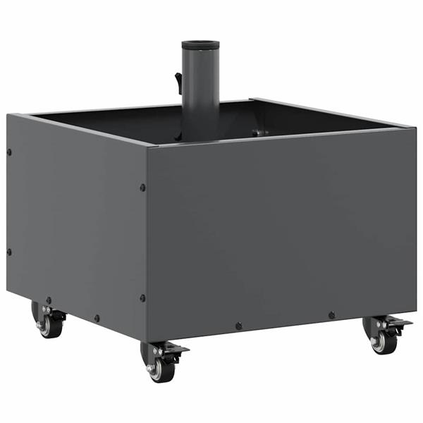 Grote foto vidaxl parasolvoet antraciet 45 x 45 x 45 cm staal tuin en terras overige tuin en terras