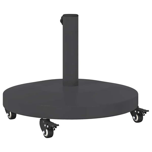 Grote foto vidaxl parasolvoet donkergrijs 48 x 48 x 32 cm tuin en terras overige tuin en terras