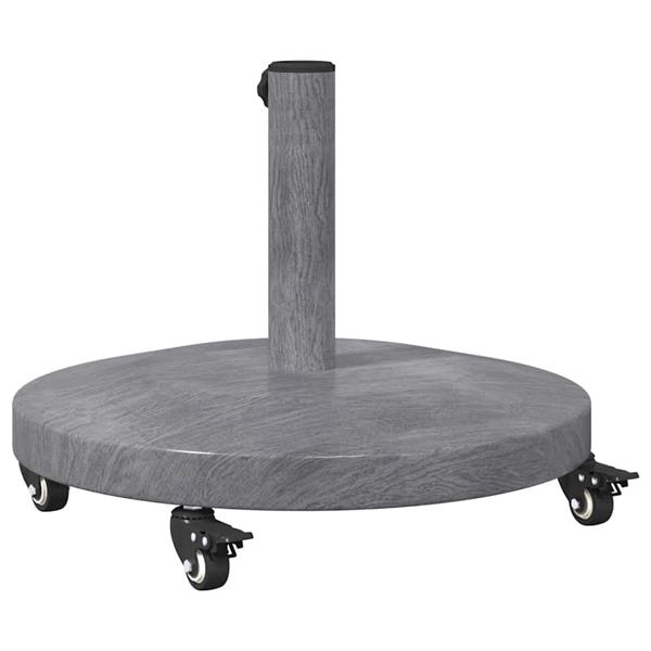 Grote foto vidaxl parasolvoet donkergrijze houtlook 48 x 48 x 32 cm tuin en terras overige tuin en terras