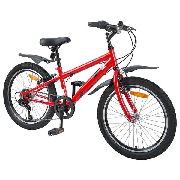 Grote foto vidaxl kinderfiets 24 inch 6 speed voor 8 12 jaar oud rood fietsen en brommers herenfietsen
