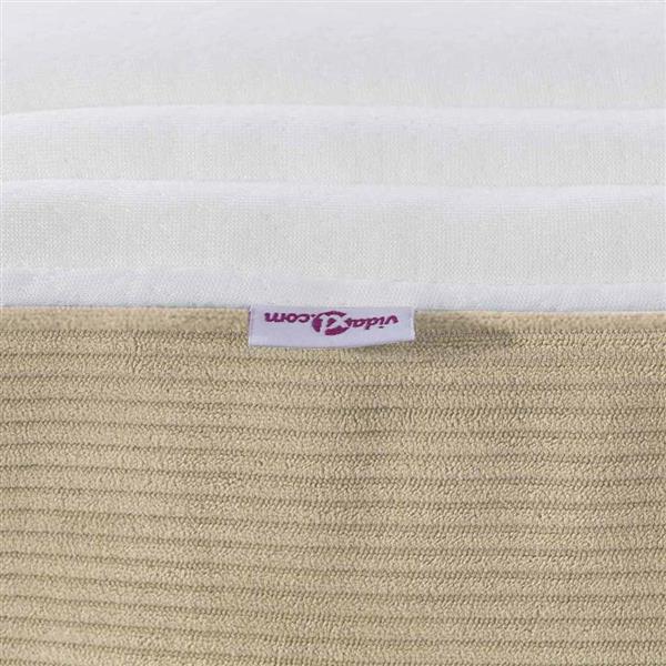 Grote foto vidaxl bedmatras met matras saliegroen 160 x 200 cm stof antiek en kunst stoelen en banken