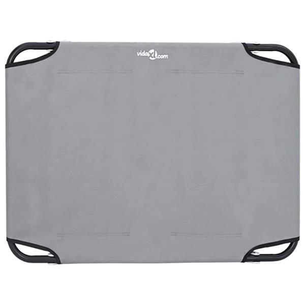 Grote foto vidaxl hondenbed lichtgrijs 70 x 46 x 18 cm staal dieren en toebehoren toebehoren