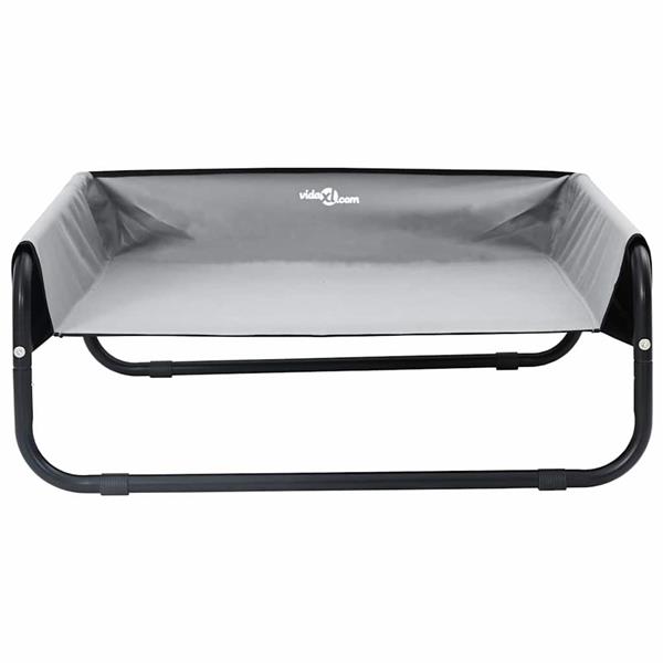 Grote foto vidaxl hondenbed lichtgrijs 70 x 70 x 28 5 cm staal dieren en toebehoren toebehoren