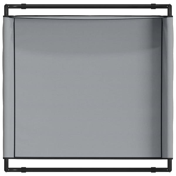 Grote foto vidaxl hondenbed lichtgrijs 70 x 70 x 28 5 cm staal dieren en toebehoren toebehoren